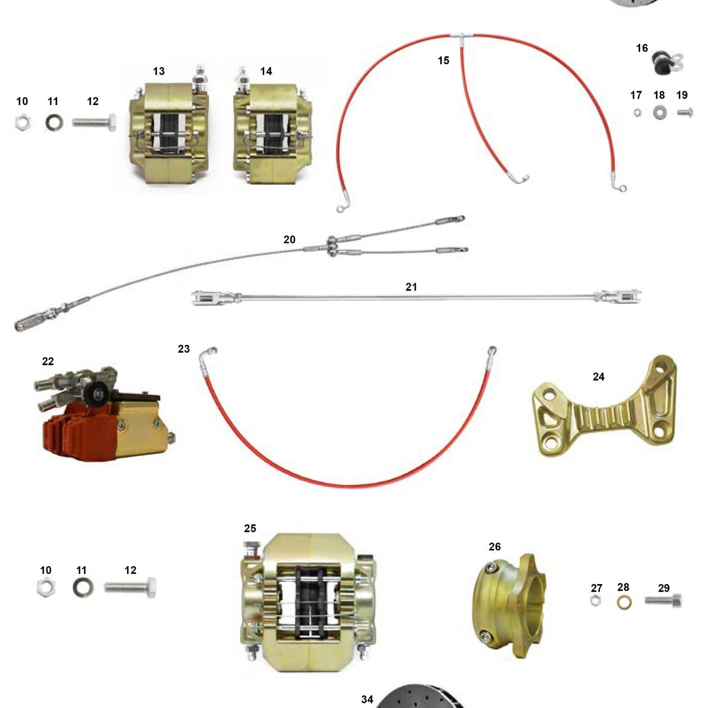 Bromssystem V11 Gold