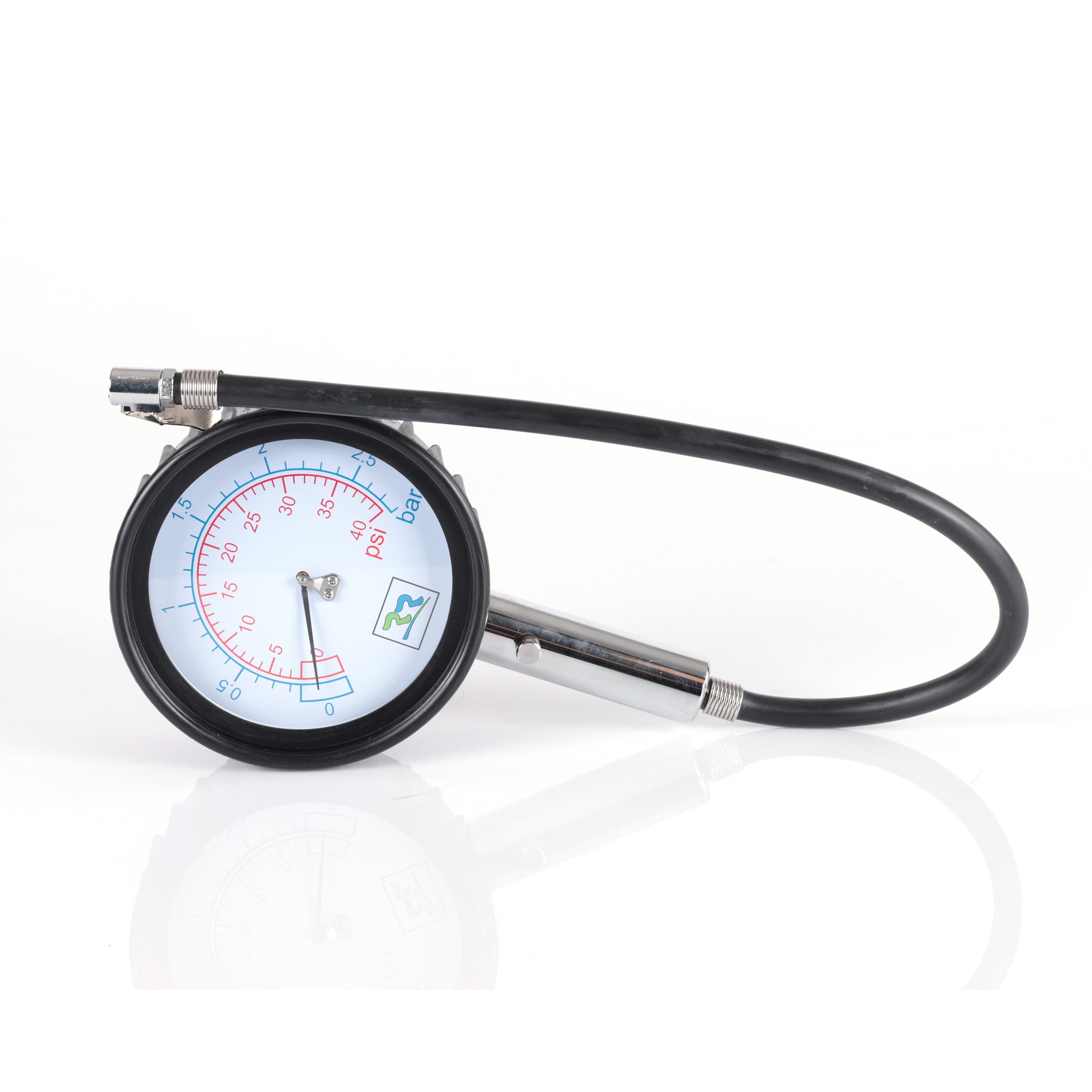 Tyre pressure gauge 0-2,5 bar