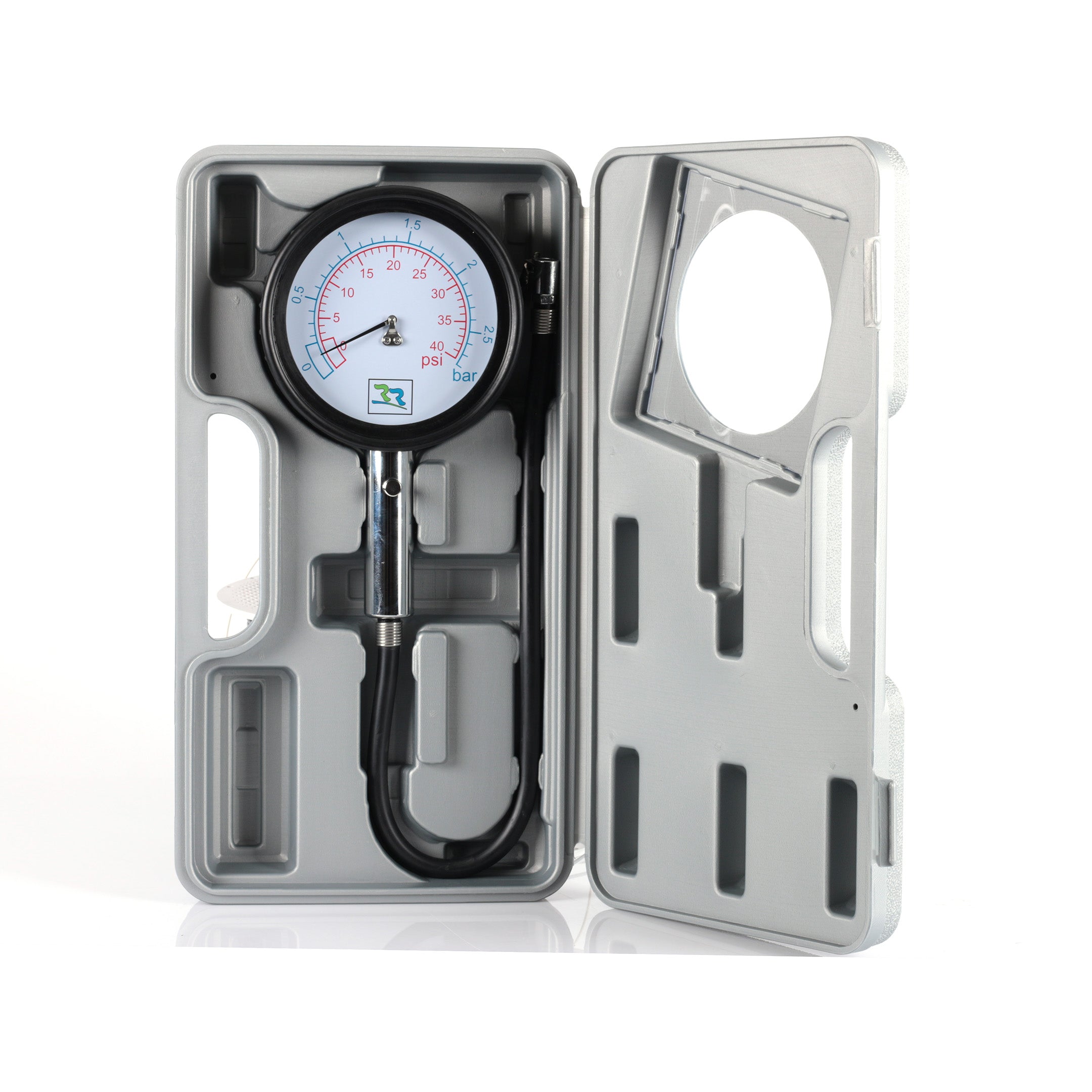 Tyre pressure gauge 0-2,5 bar