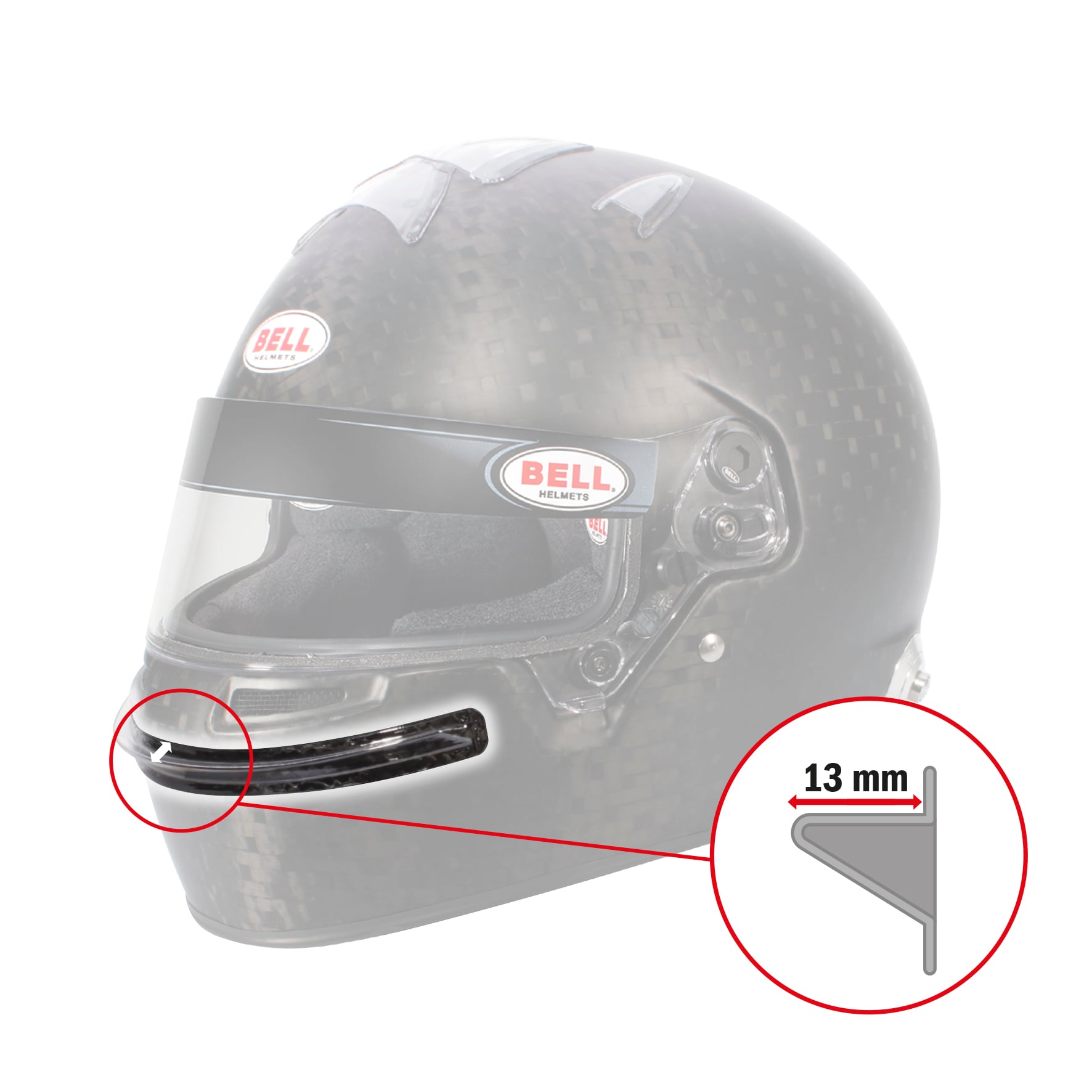Bell Clear Chin Bar Gurney