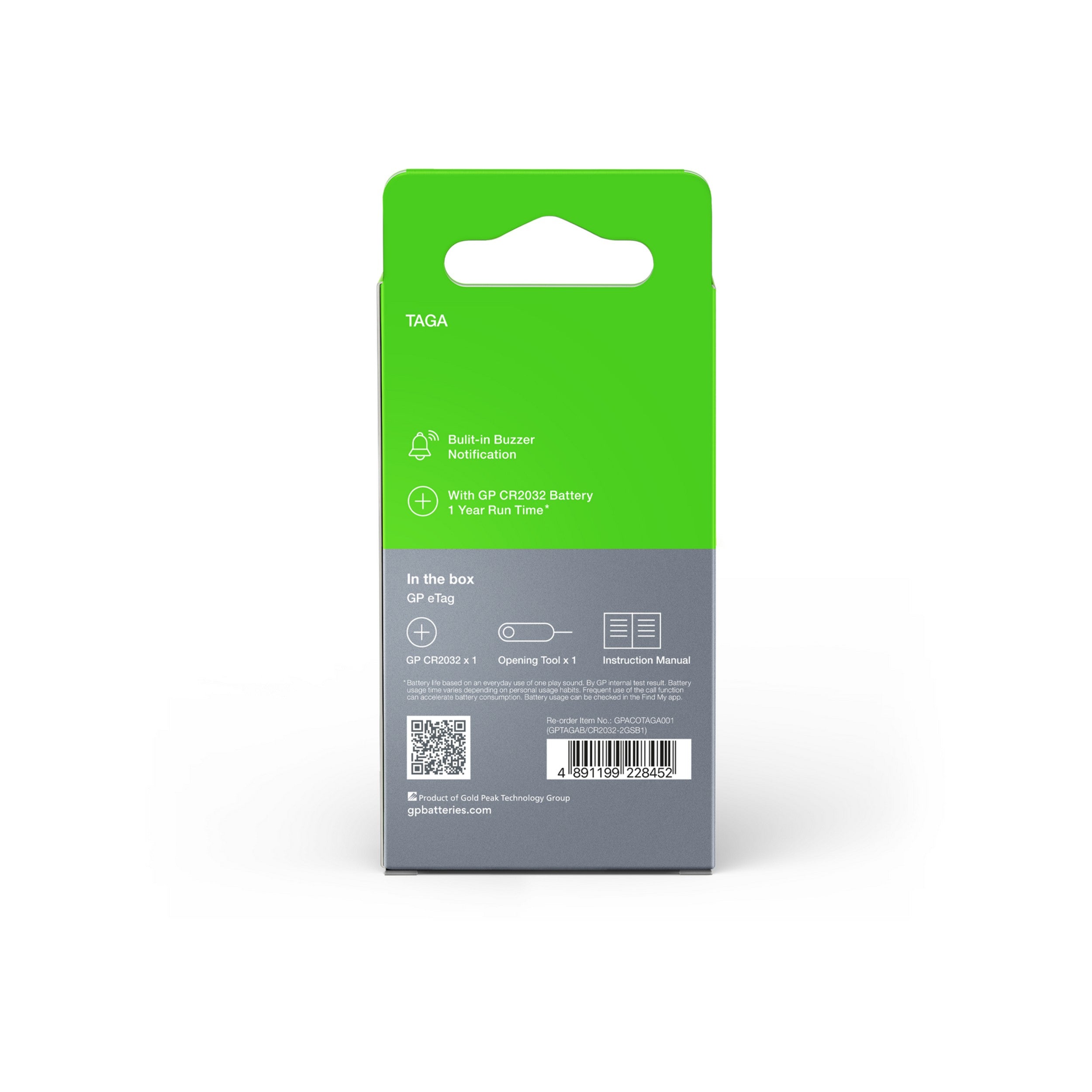 GP eTag Smart Tracker svart 1-pack