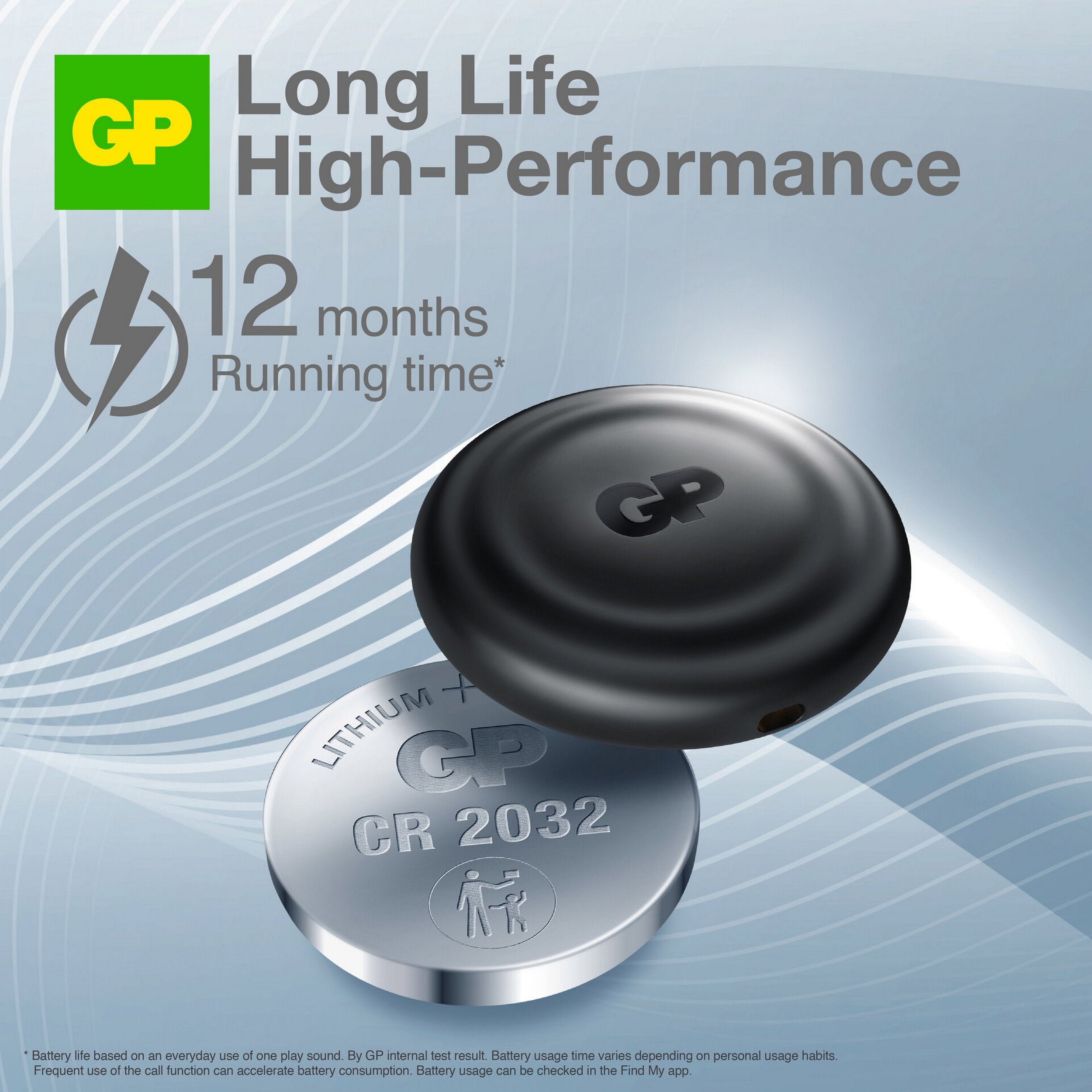 GP eTag Smart Tracker svart 1-pack