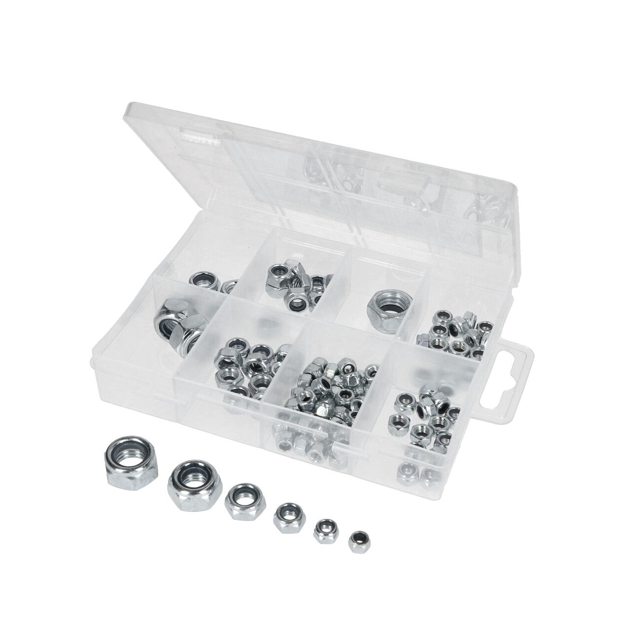 Assortment box nut M4-M12 108 pcs