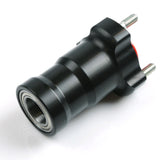 Front wheel hub (25mm) 95mm black Aluminium