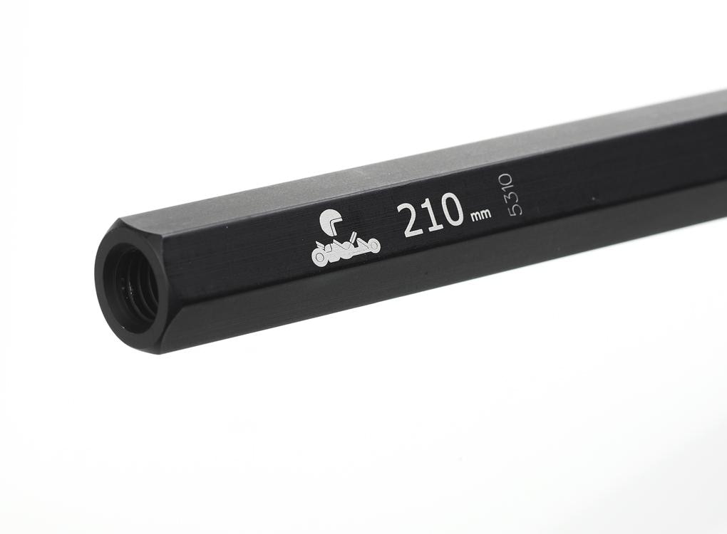 Tie rod 210mm black hexagonal