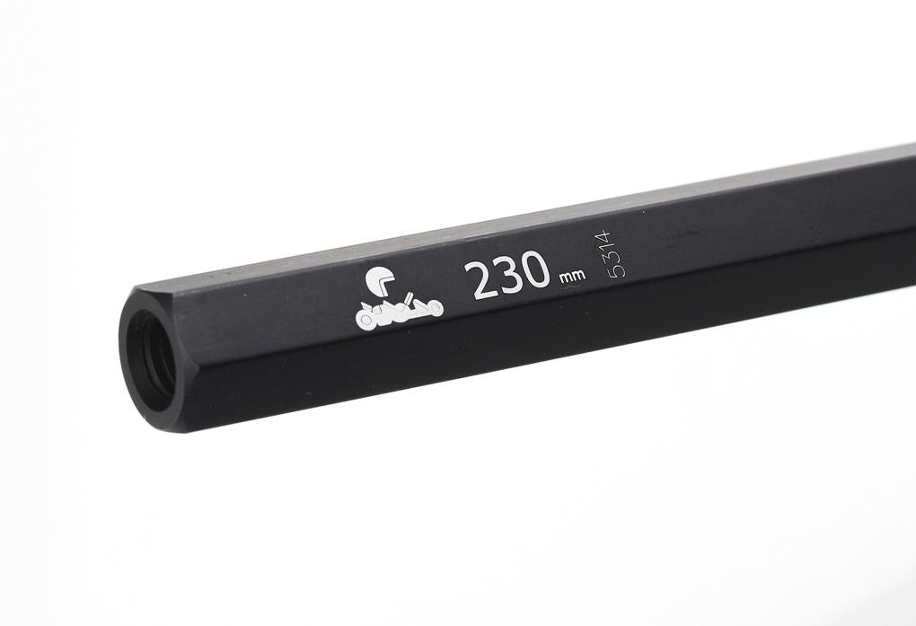 Tie rod 230mm black hexagonal