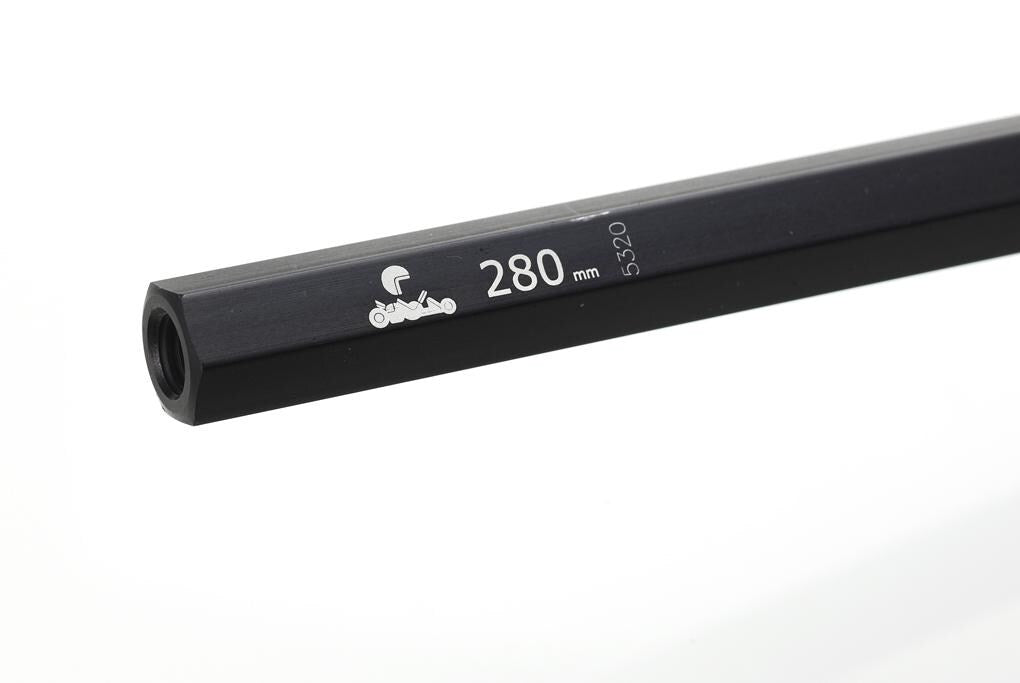 Tie rod 280mm black hexagonal