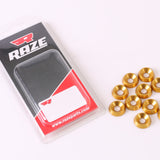 Försänkt Aluminiumbricka 6x18mm Guld 10-Pack