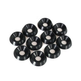Försänkt Aluminiumbricka 6x18mm Svart 10-Pack