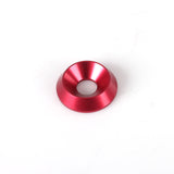 Försänkt Aluminiumbricka Röd 6x18mm 10-Pack