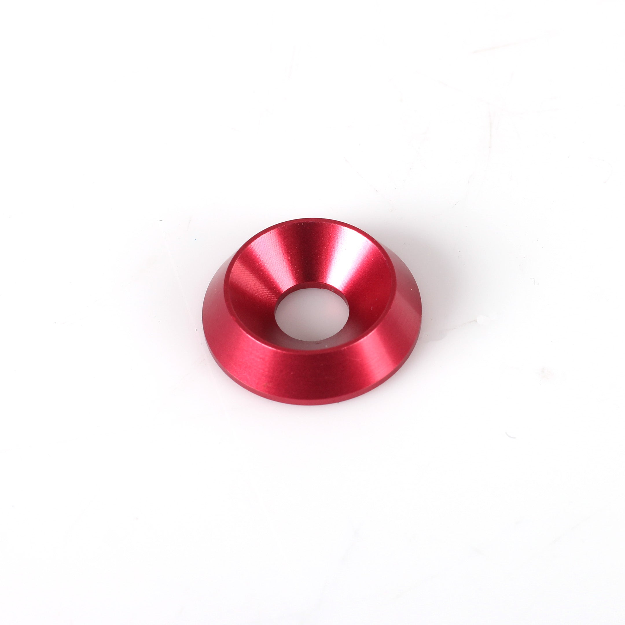 Försänkt Aluminiumbricka Röd 6x18mm 10-Pack