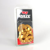 Aluminium Washer Countersunk 8x34mm Gold 10-Pack