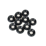 Aluminium Washer Countersunk 8x19mm Black 10-Pack