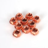 Flange nut/Wheelnut  M8 metal locking 10-pack