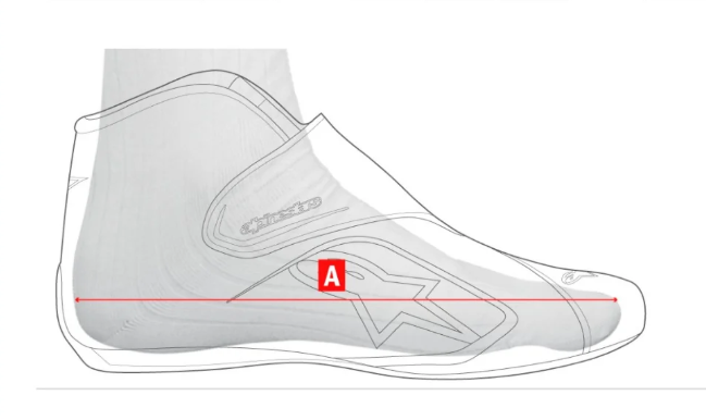 Alpinestars shoe size