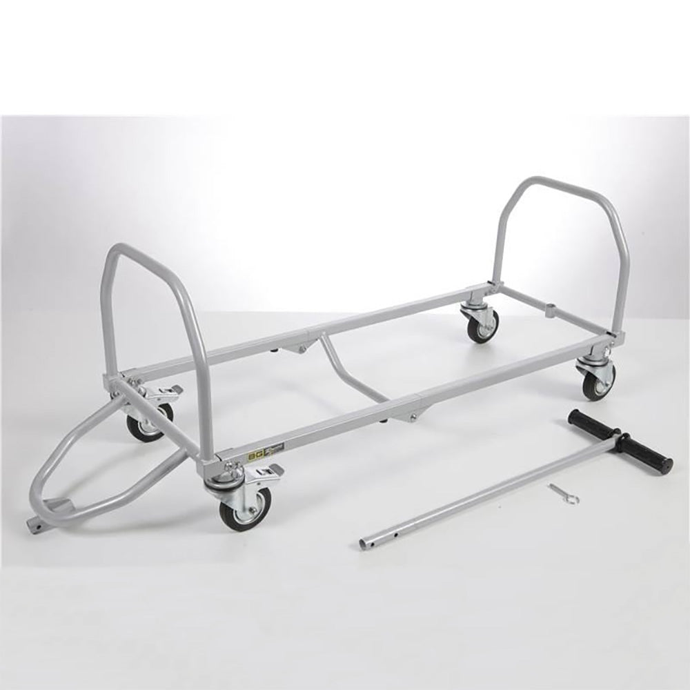 Large folding pit trolley
