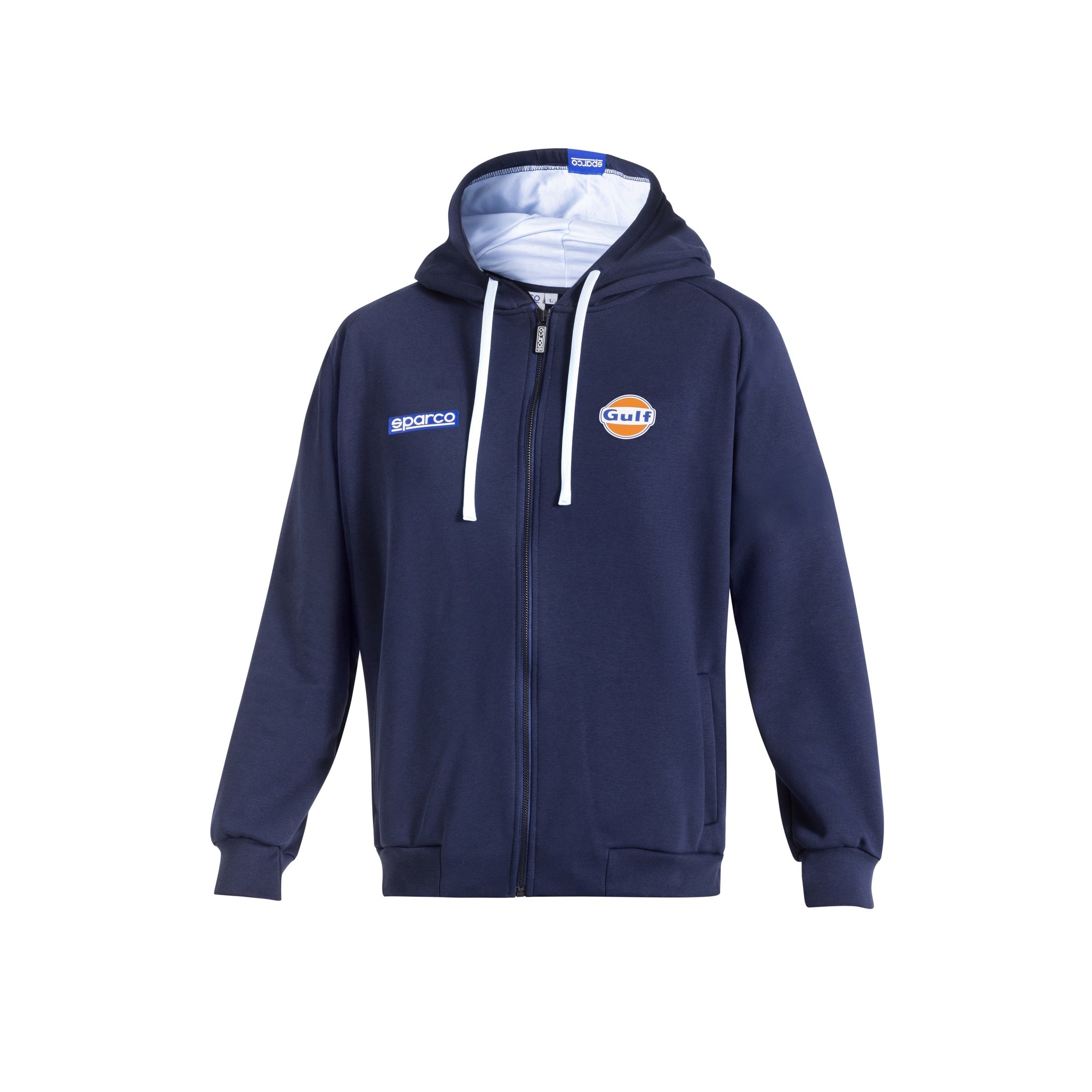 Hoodie Sparco Gulf zip Blå