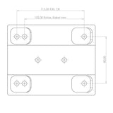 Flat Engine plate adjustable engine mount