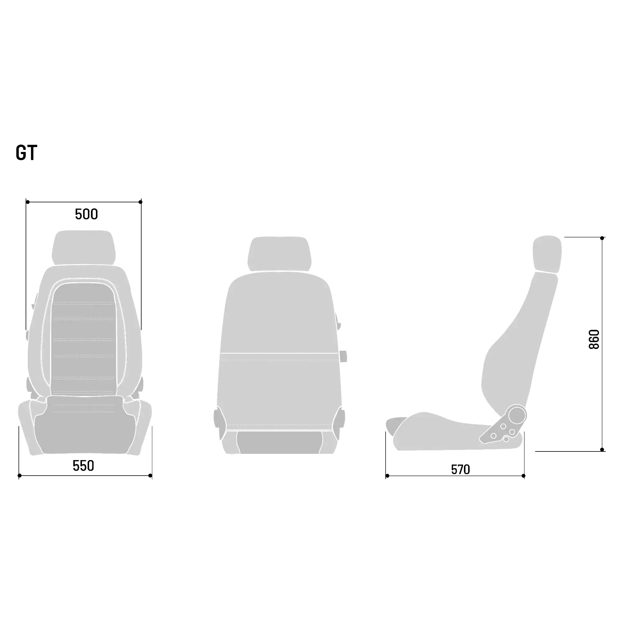 Seat Sparco GT Black/White