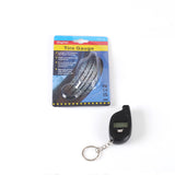 Keyring with Digital Tyre Pressure Gauge 0.4-10 bar