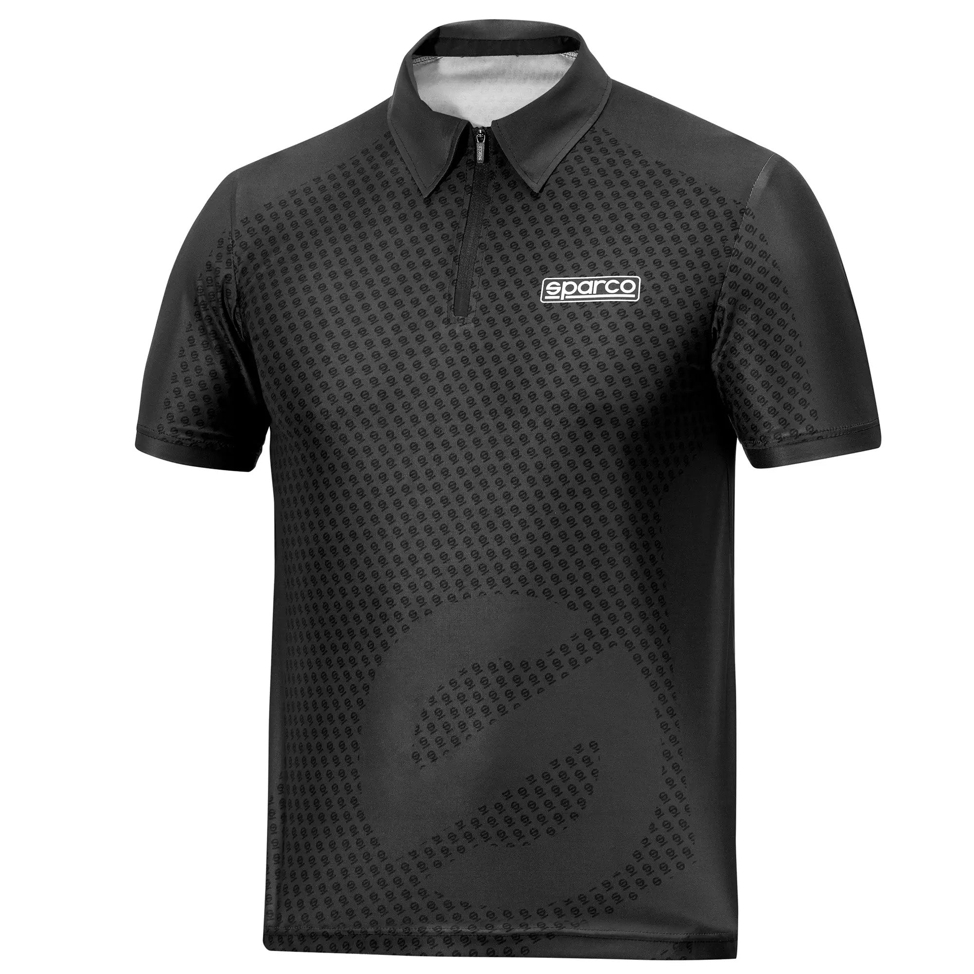 Polo Zip Sparco Black