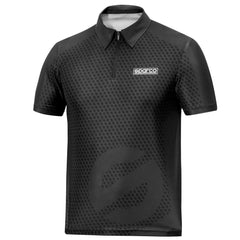 Polo Zip Sparco Black