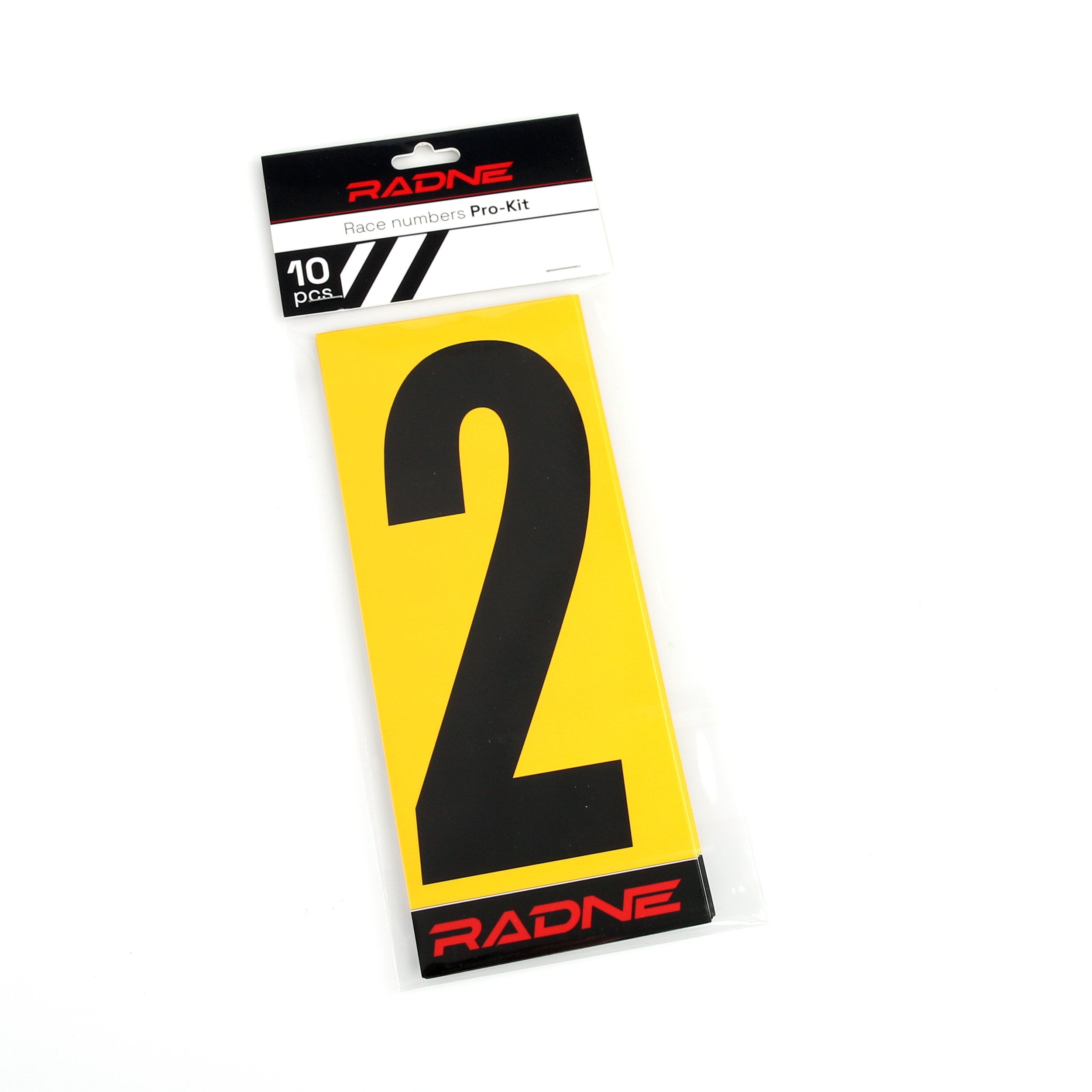 Racing Numbers Karting Black Yellow back