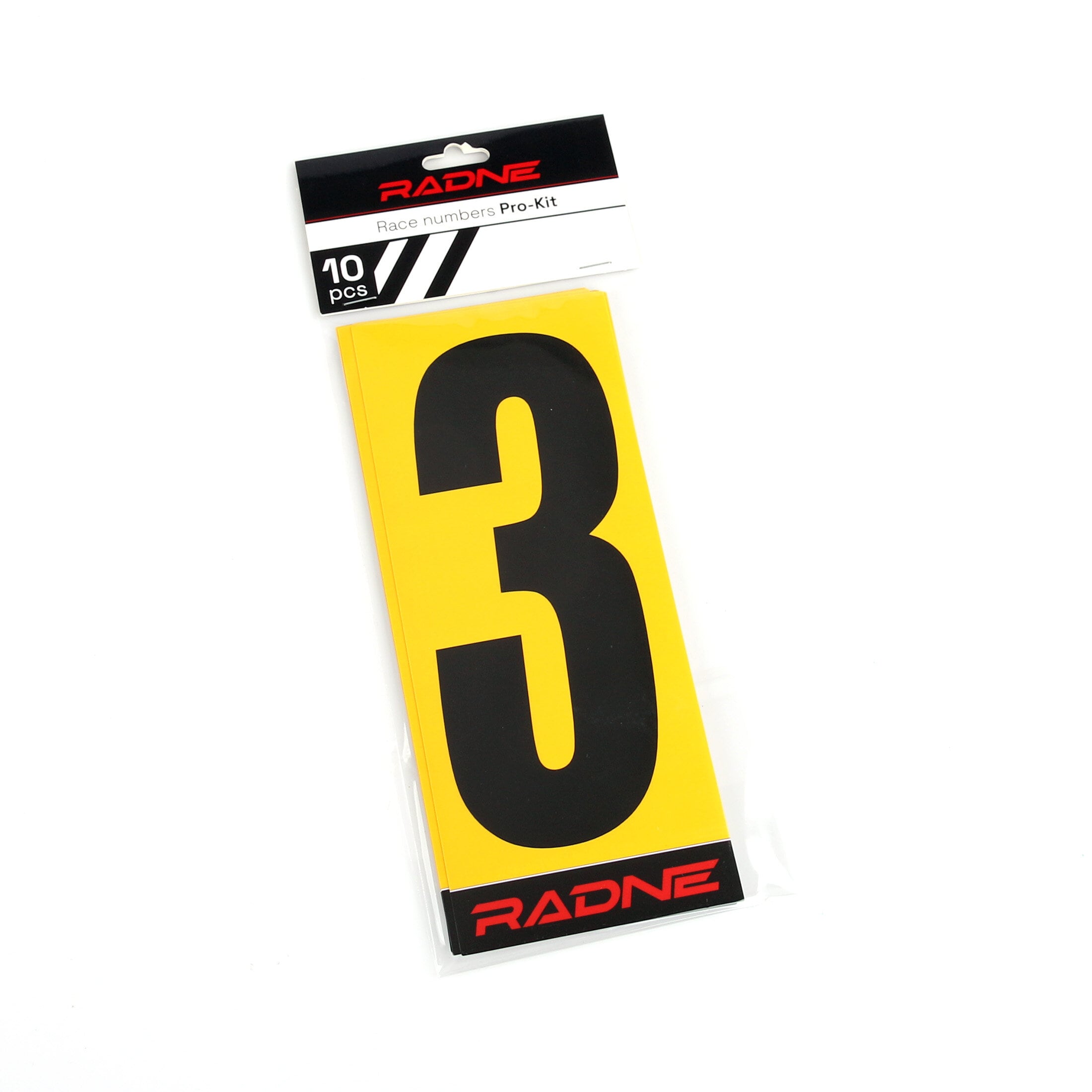 Racing Numbers Karting Black Yellow back