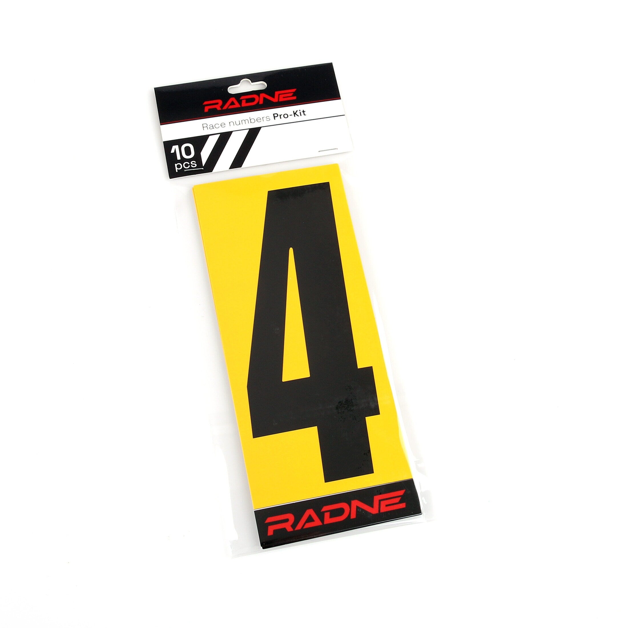 Racing Numbers Karting Black Yellow back