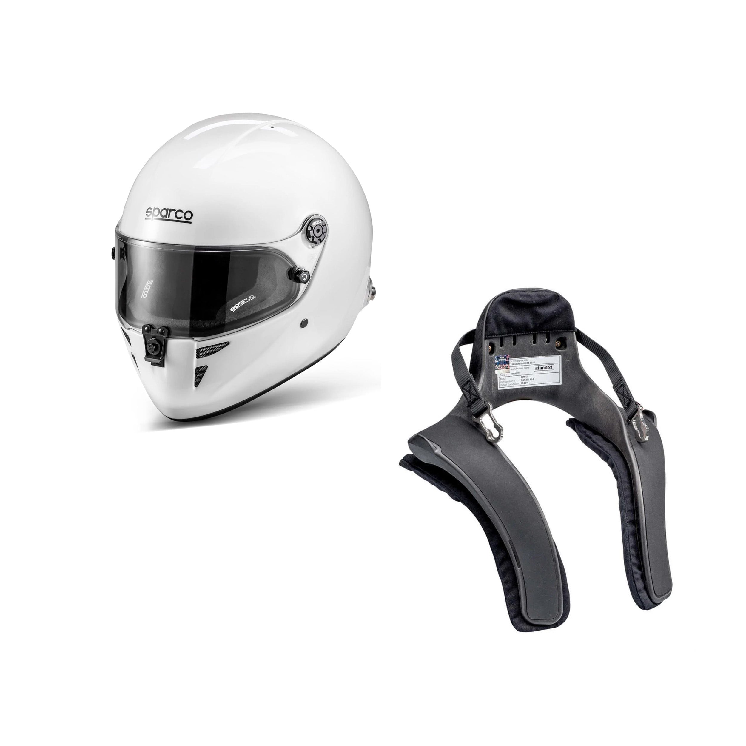 Utrustningspaket Sparco Stealth RF + HANS