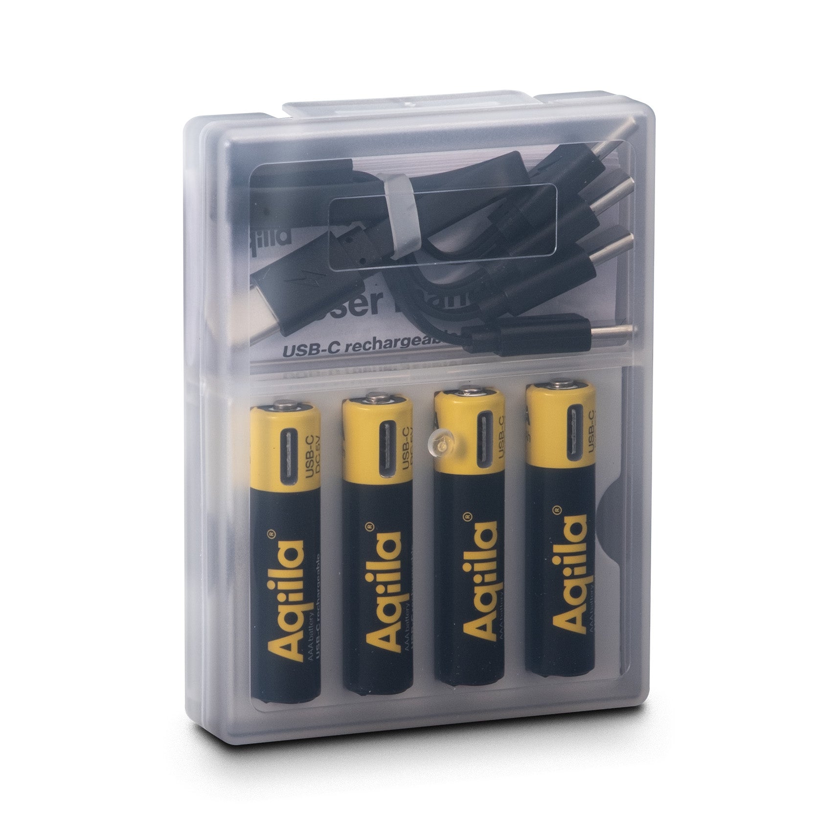Aqiila Rechargeable USB-C Lithium battery AA 1.5V 4-pack