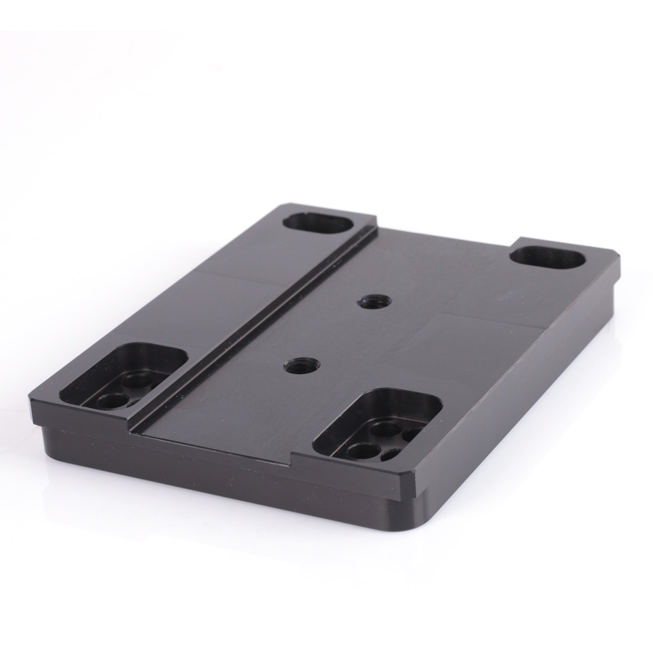Flat Engine plate adjustable engine mount Aluminium Black