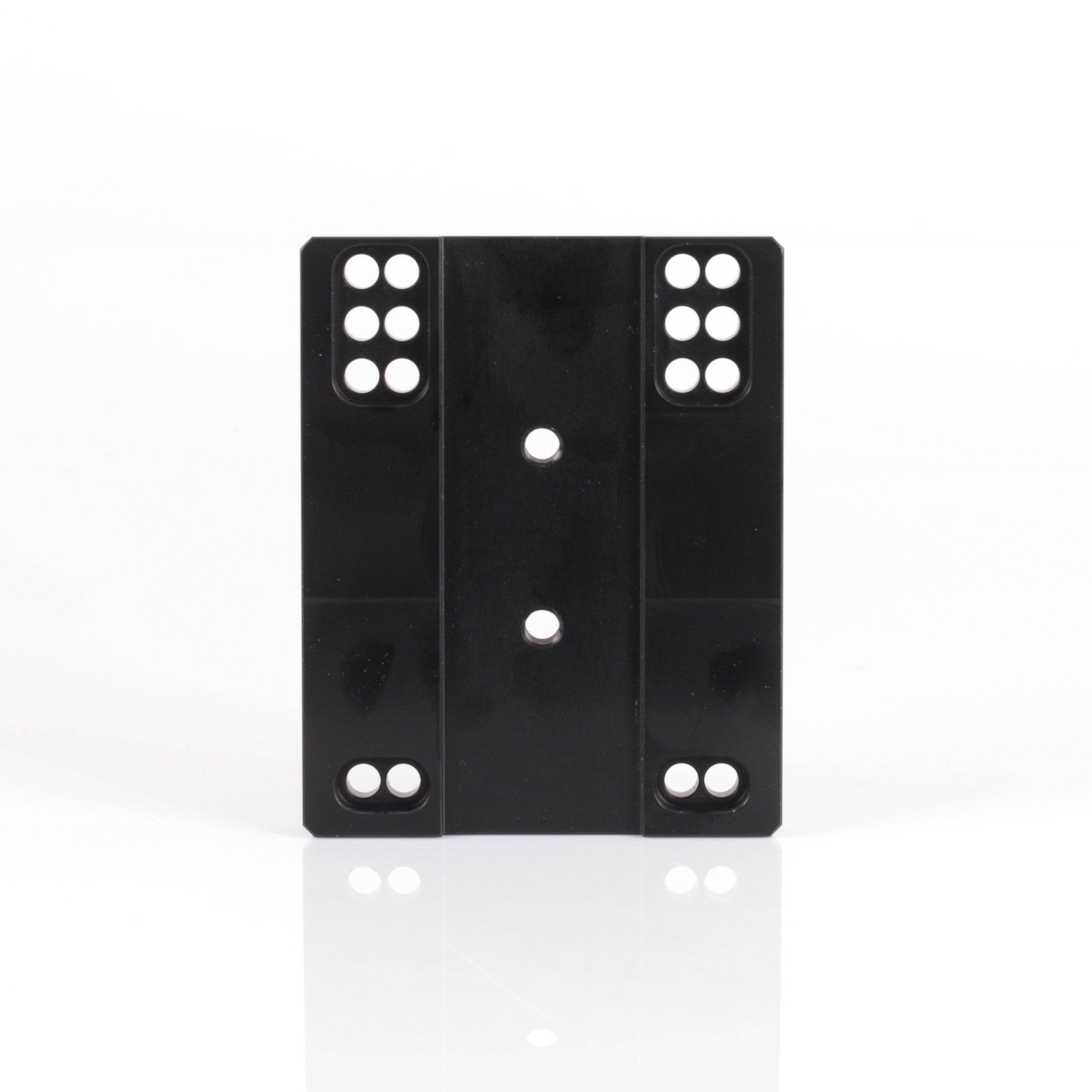 Flat Engine plate adjustable engine mount Aluminium Black