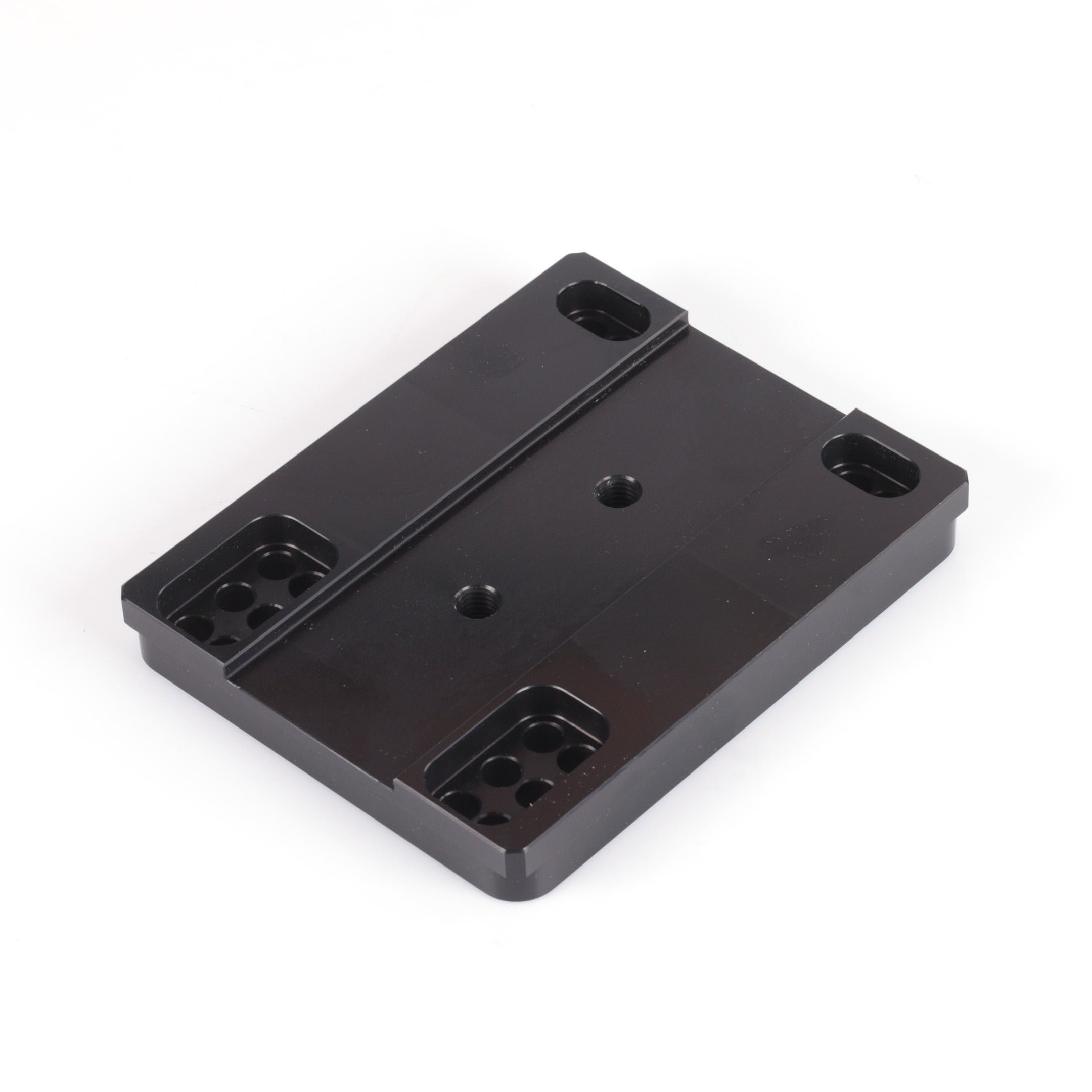 Flat Engine plate adjustable engine mount Aluminium Black