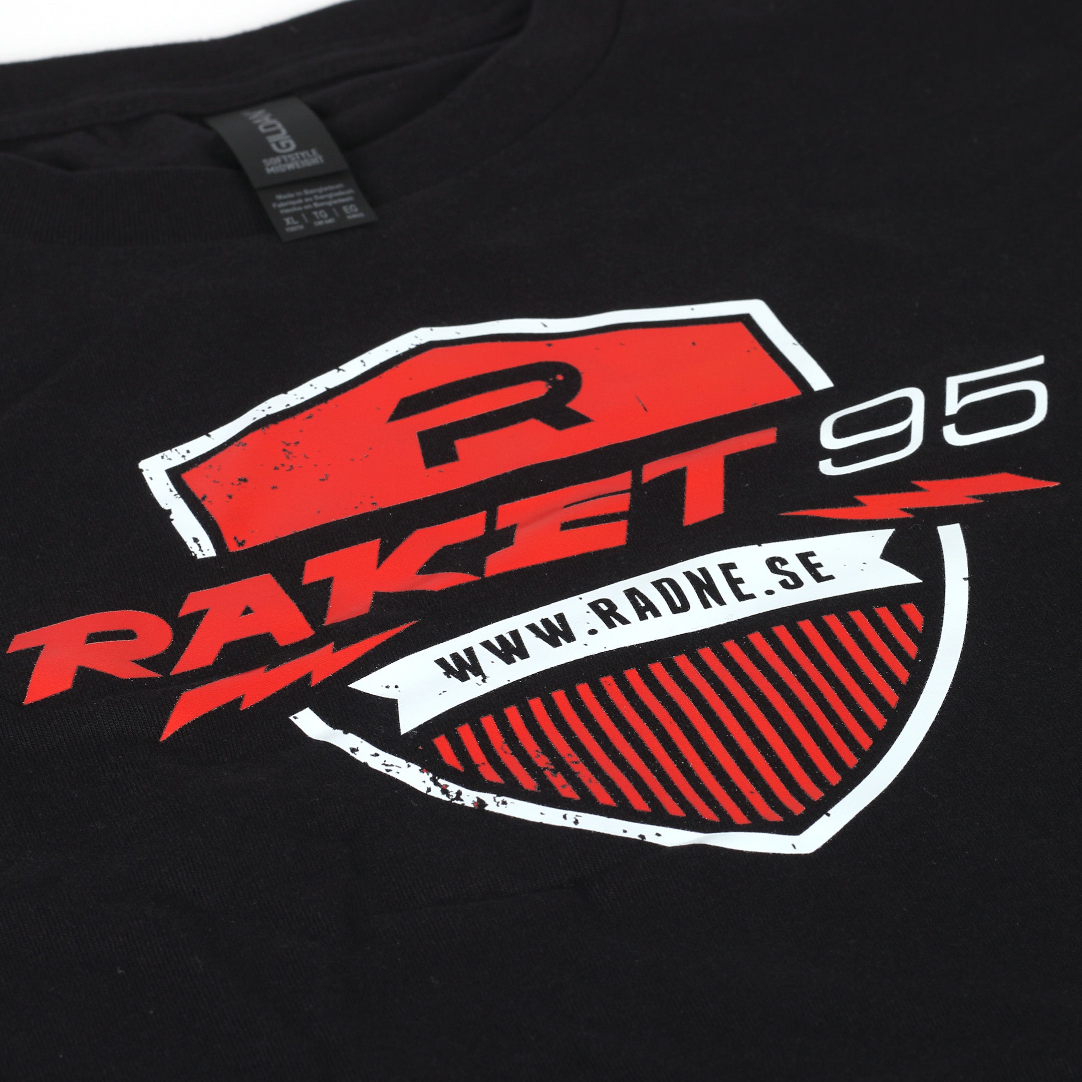 Raket T-shirt svart Barn XL