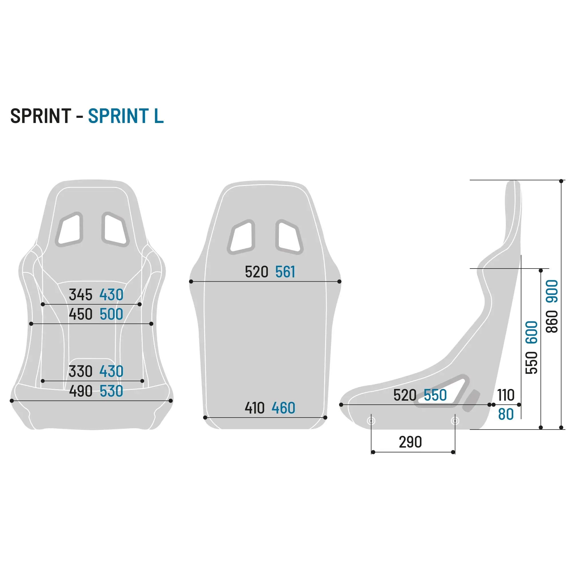 Racing Seat Sparco Sprint+ Black