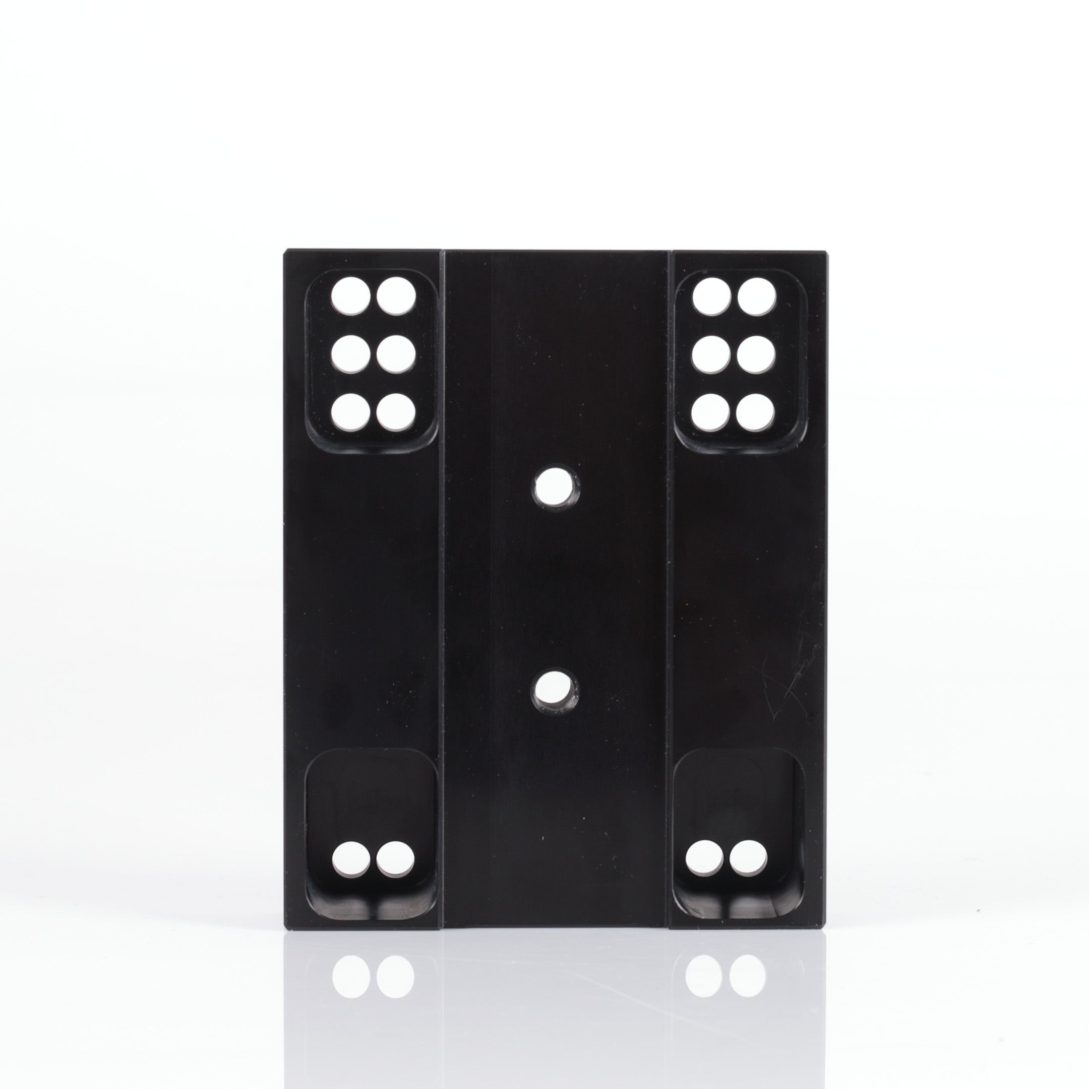 Engine mounting plate adjustable mount aluminium Black